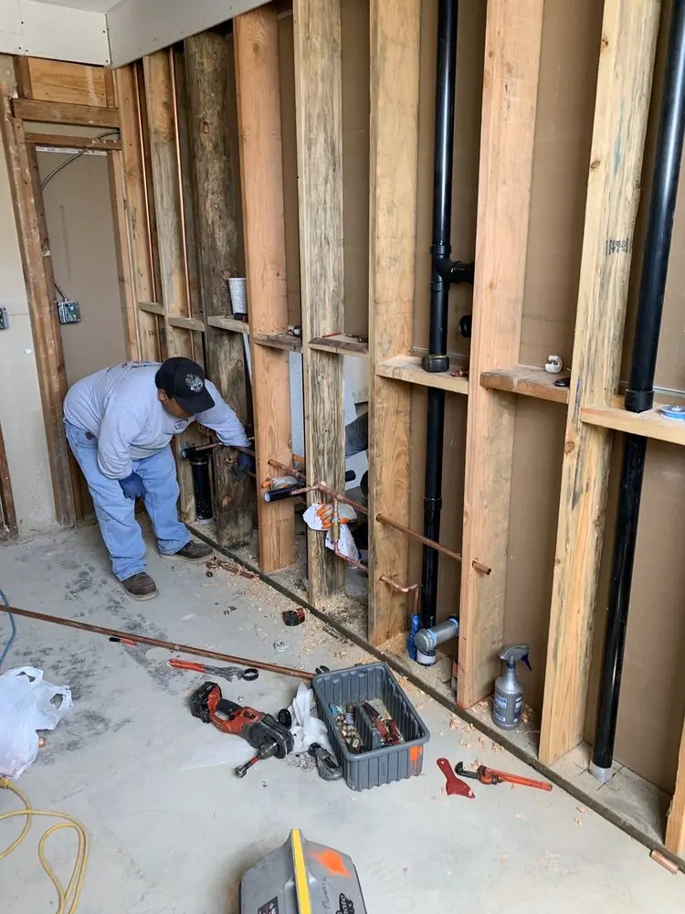 Commercial rough-in plumbing for Gas Line Repair in Lees Corner